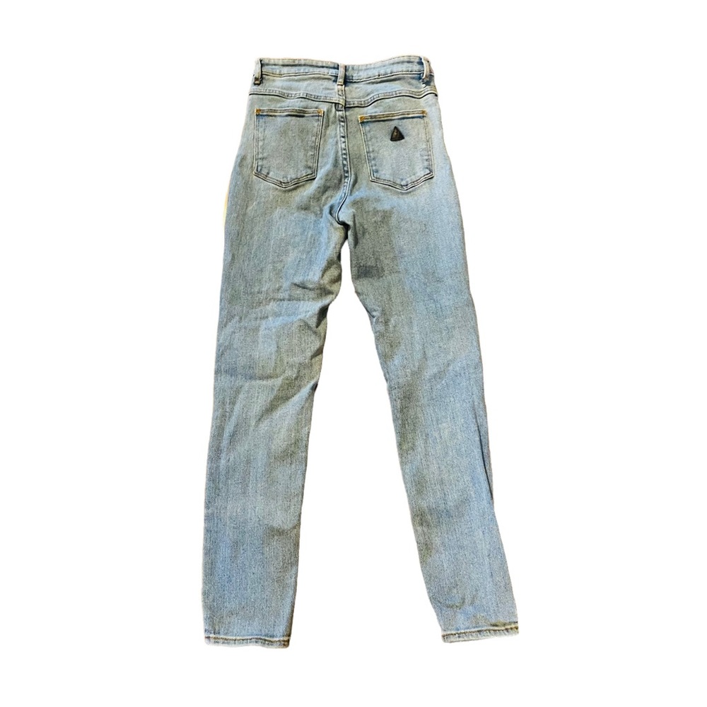 A BRAND High Rise Skinny Light Wash Jeans Urban Outfitters - Picture 2 of 9